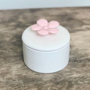 Baby Pink Flower Ring Dish